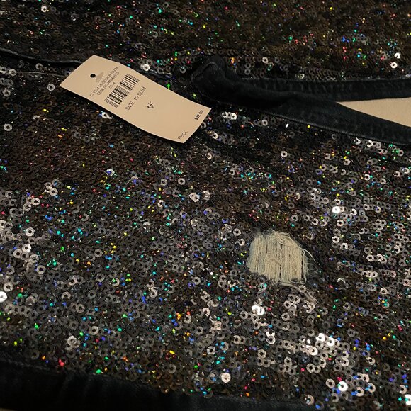 Justice Size 10 Sequin Blue Jeans Mid Rise Super Skinny. - Picture 4 of 11